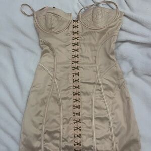 Beige Corset Dress